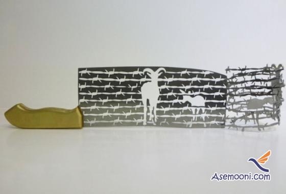 خلق آثار هنری با انواع چاقو