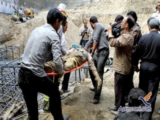 ریزش آوار در تهران جان یک کارگر را گرفت