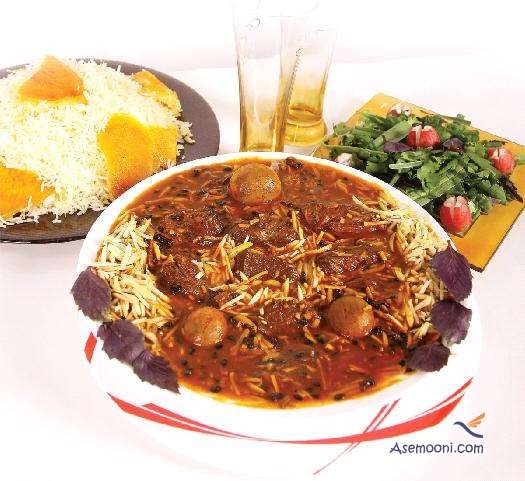 خورش خلال  بادام کرمانشاهی