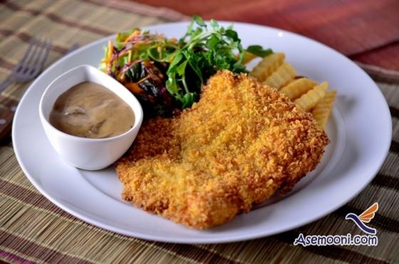 دستور پخت شنیسل مرغ