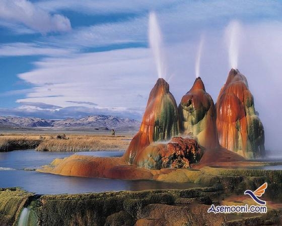 آبشار عجیب و زیبای آبگرم آمریکا