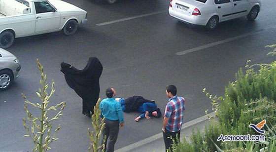 suicide-is-a-young-woman-from-the-top-of-the-bridge-in-mashhad