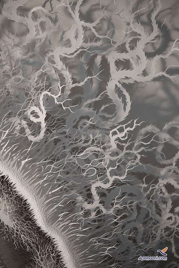 تصاویری از خلق کاغذ به شکل باکتری