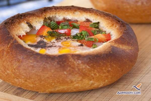 طرز تهیه صبحانه کاسه نان