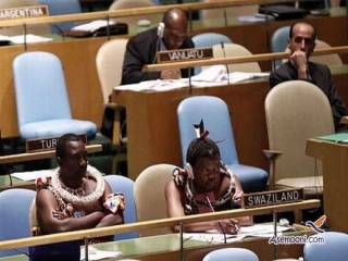 ظاهر متفاوت و عجیب نمایندگان آفریقا در سازمان ملل