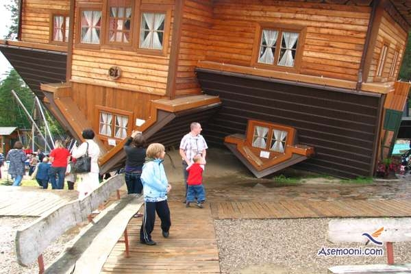 عکس هایی از خانه وارونه در لهستان