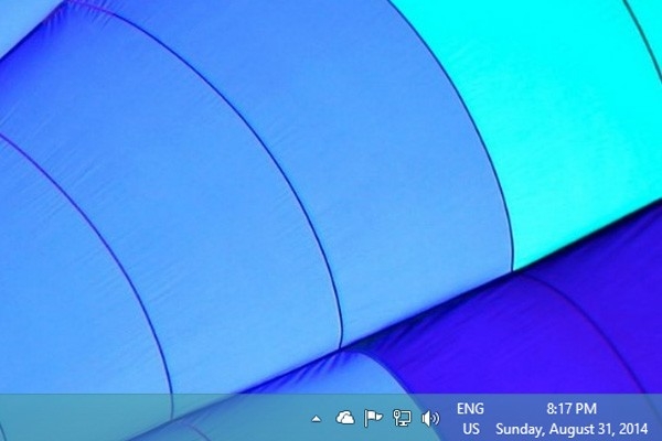 نمایش روز هفته در نوار taskbar