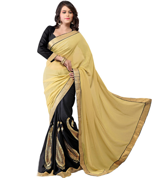 first-lady-black-and-gold-geoegette-bollywwod-designer-saree-original