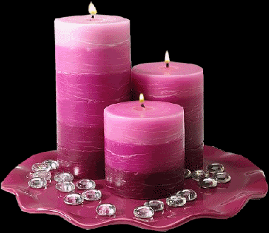 Pretty-pink-candles