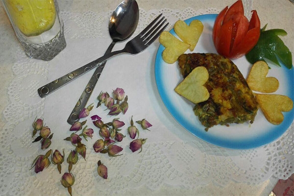 یک کوکوی خوشمزه : کوکو لوبیا