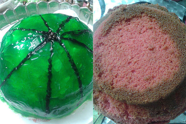 یک کیک یلدایی، کیک هندوانه