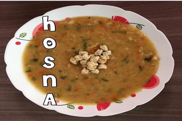 سوپ شلغم و سبزیجات