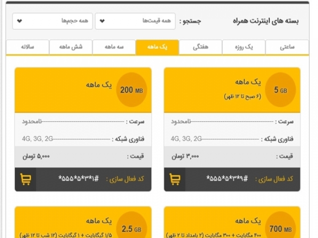 ایرانسل امکان خرید آنلاین بسته‌های ترکیبی و اینترنت را راه اندازی کرد