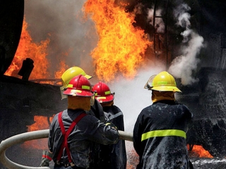 آتش سوزی رستوران در بازار تهران