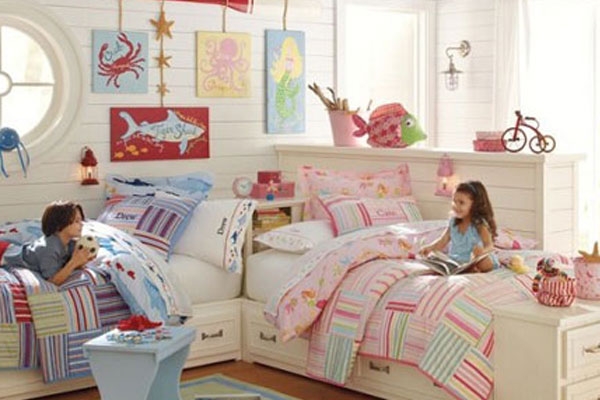 دکوراسیون اتاق خواب ،مخصوص دوقلو ها
