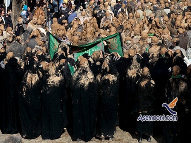 آیین گل مالی در ماه محرم آیین گل مالی در ماه محرم