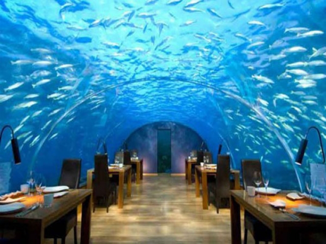رستورانی در عمق 5 متری زیر دریا + عکس