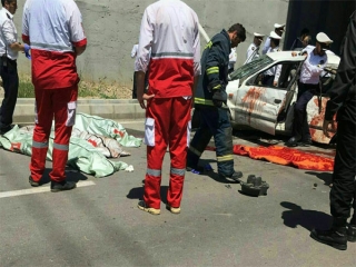 مرگ دلخراش 3 دختر دانشجو در مقابل دانشگاه آزاد قزوین