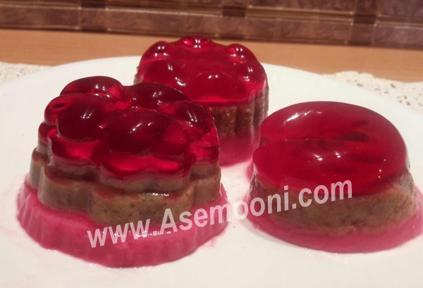 طرز تهیه ژله بیسکوییت