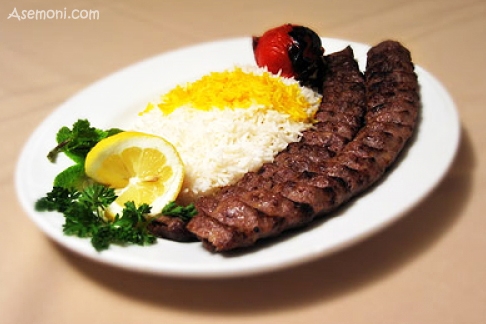 کباب کوبیده زعفرانی