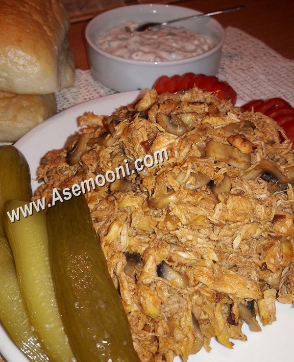 رست مرغ با سس تارتار