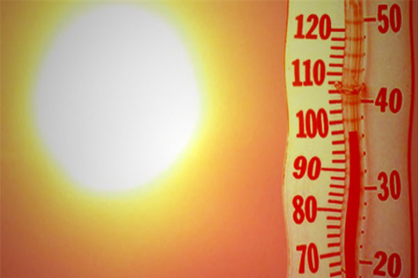The exact time of extreme heat prevailing in the country