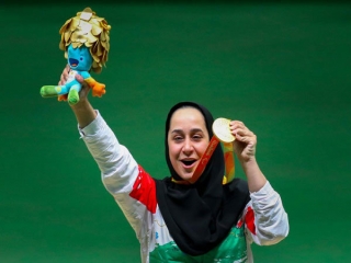 کاروان «منا» طلایی شد/ ساره جوانمردی مدال طلا را برگردن آویخت