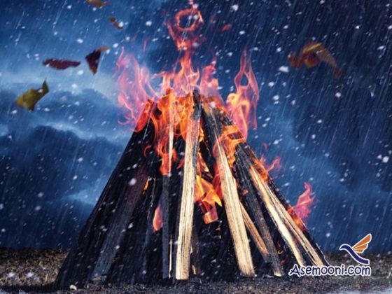 درست کردن آتش در باد، باران و برف