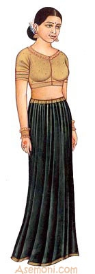 طرز پوشیدن لباس هندی (طرح ساری)