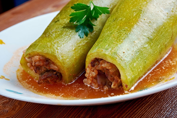 طرز تهیه دلمه کدو سبز