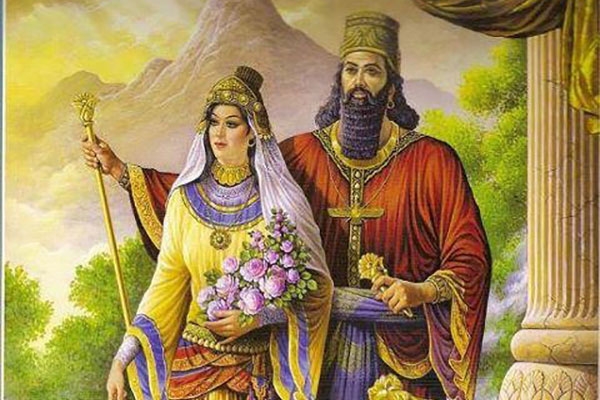 زندگی عاشقانه کوروش و همسرش کاساندان