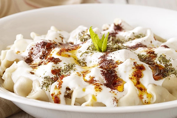 مانتی ترکیه، غذای خوش مزه