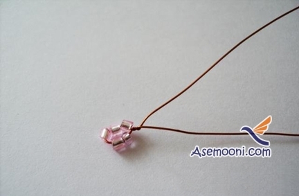 آموزش تصویری ساخت گل با دانه های منجوق