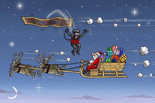 کاریکاتورهای باحال کریسمس