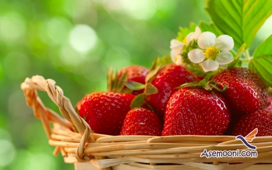 آموزش تزیین توت فرنگی به شکل گل