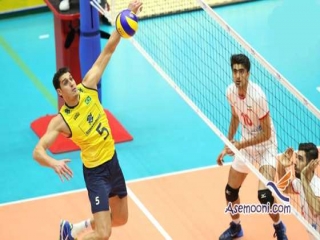 والیبال ایران یک امتیاز از برزیل گرفت