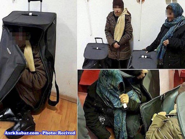 شایعه دستگیری دو زن پنهان شده در چمدان، در فرودگام امام (+عکس)