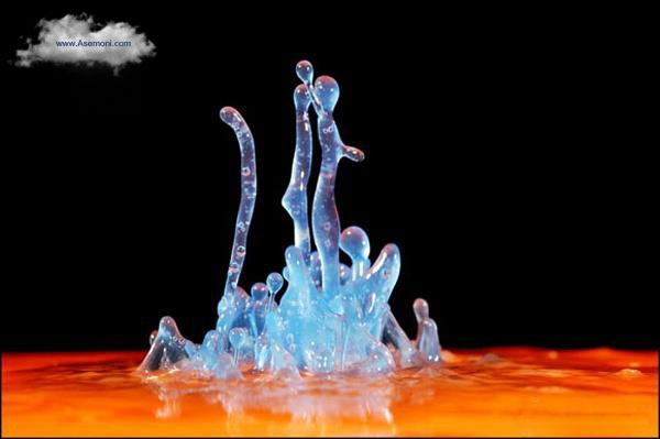 عکاسی از قطره های آب