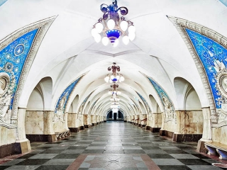 تصاویر خیره کننده از معماری مترو در روسیه