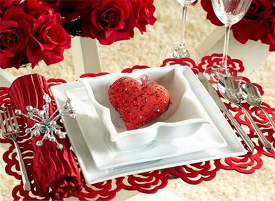 ایده های رمانتیک، برای تزیین میز روز عشق