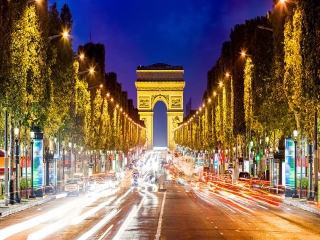 خیابان شانزلیزه پاریس فرانسه ، زیباترین خیابان جهان