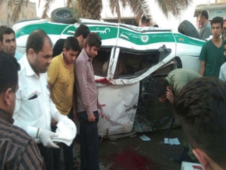 مرگ افسر پلیس با واژگونی خودرو در قزوین