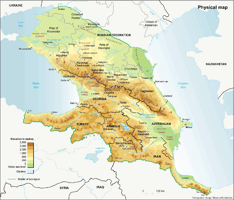 قفقاز کجاست؟ قفقاز شمالی و جنوبی