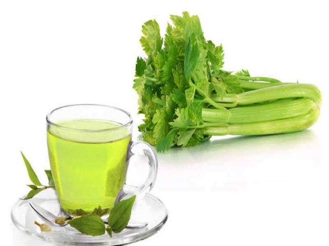 دمنوش چای سبز کرفس