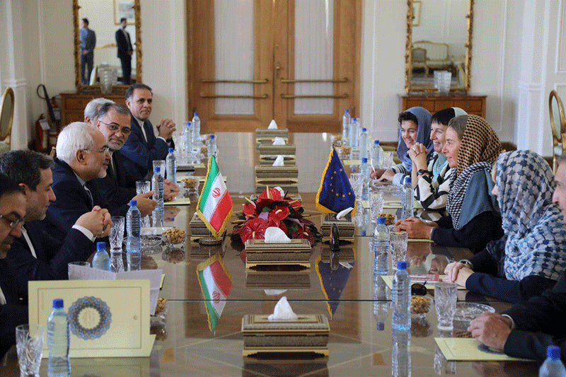 مذاکرات ظریف و موگرینی در تهران