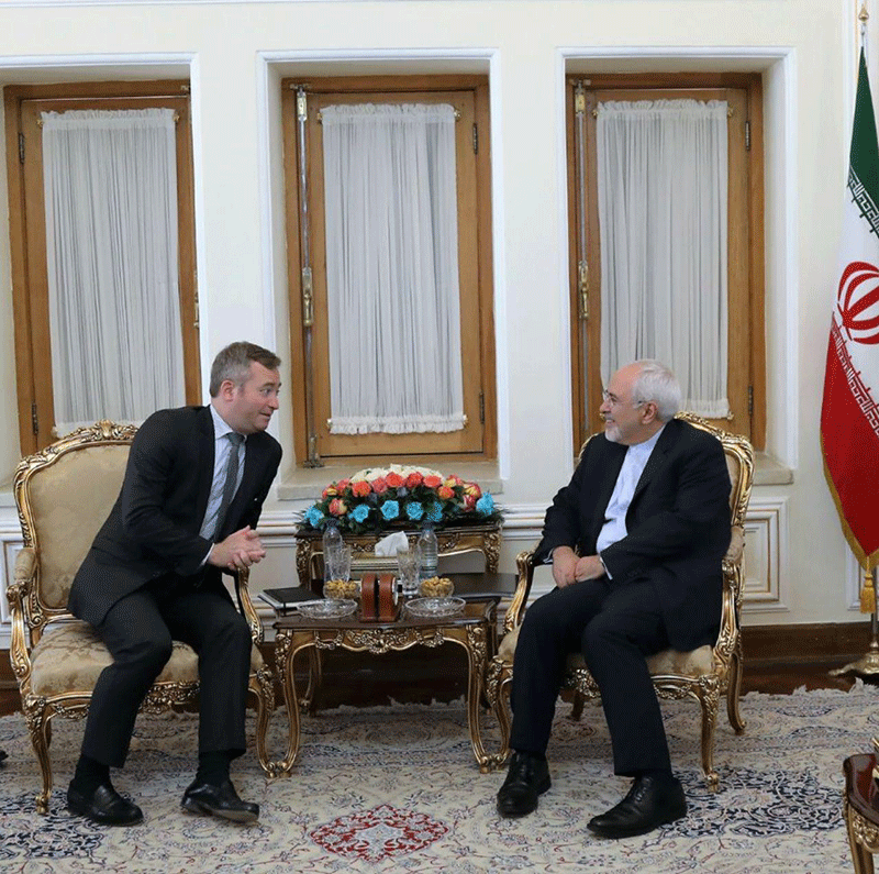 وزیر امور خارجه فرانسه با ظریف دیدار کرد