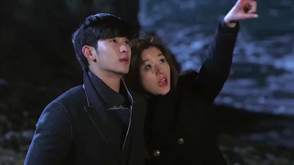 کیم سو هیون و جون جی هیون در سریال عشقم اهل ستاره هاست