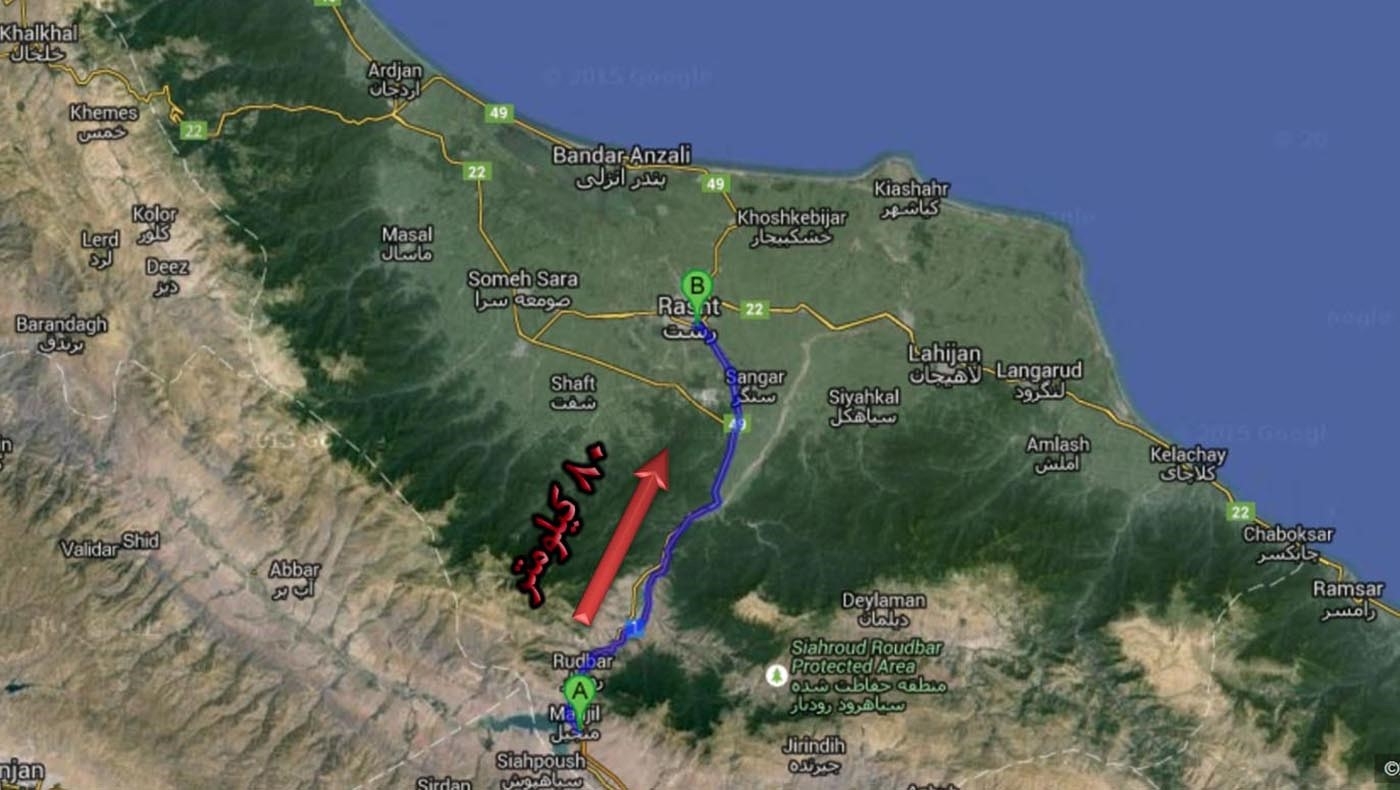 نقشه زیبا کنار