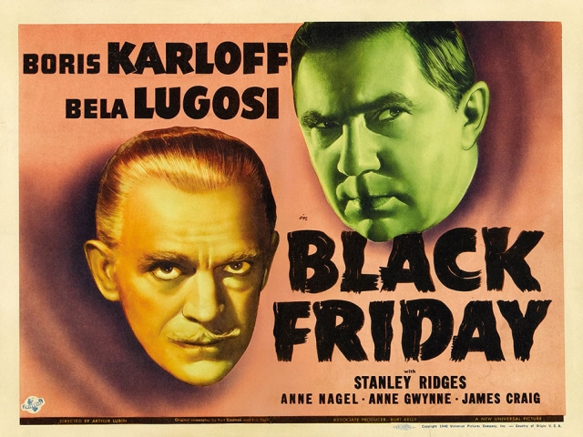 فیلم جمعه سیاه Black Friday 1940 ، سبک ترسناک و علمی تخیلی