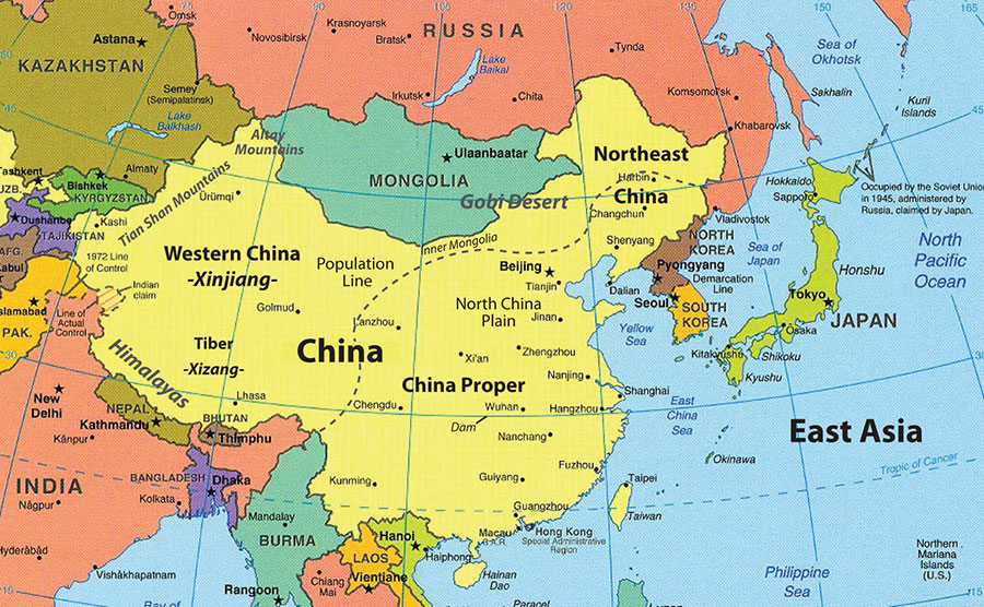 شرق آسیا یا آسیایی شرقی کدام مناطق جغرافیایی و فرهنگی است؟